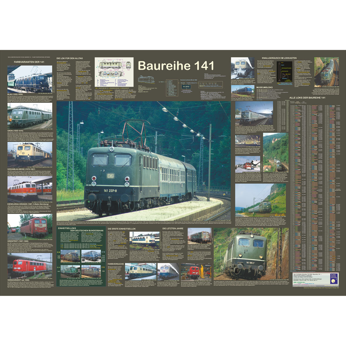 Eisenbahnposter "Baureihe 141"