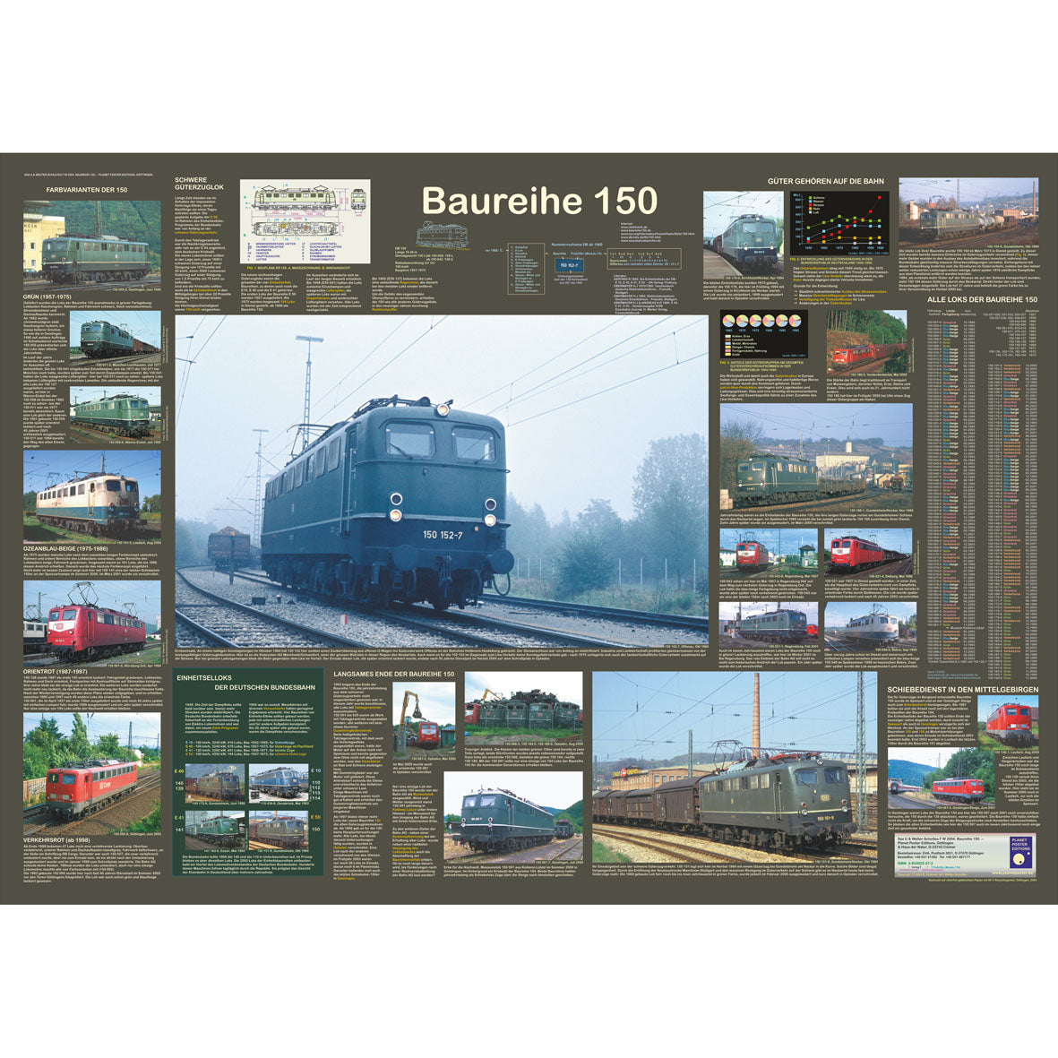 Eisenbahnposter "Baureihe 150"