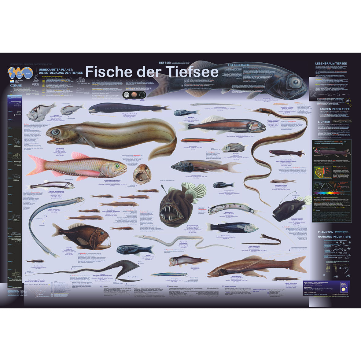 Poster "Fische der Tiefsee"