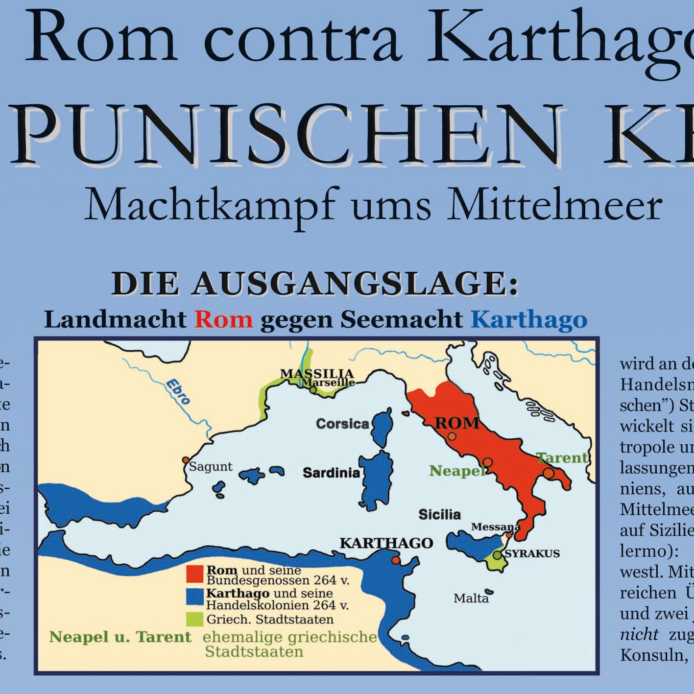 Poster "Die Punischen Kriege"