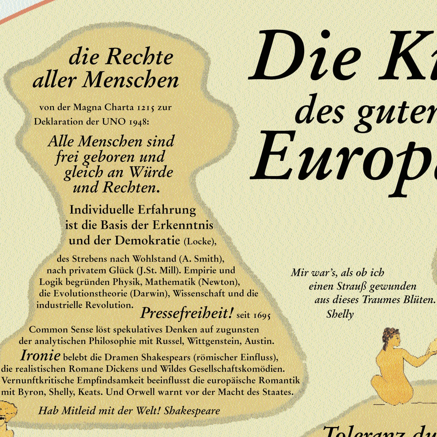 Poster "Die Kultur des guten alten Europa"