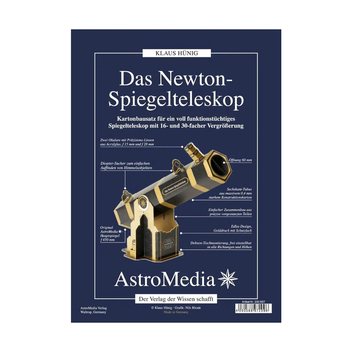 Newton-Spiegelteleskop, Bausatz
