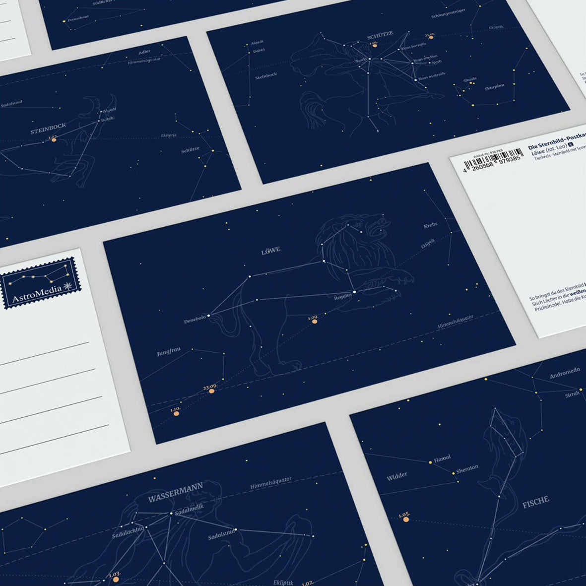 Postkartenset "Sternbilder" (12-teilig)