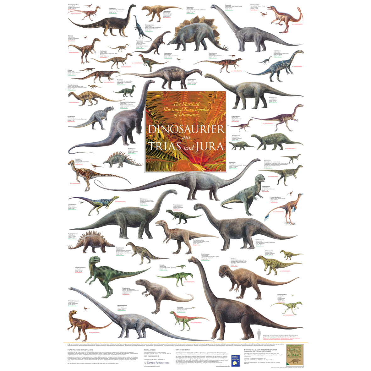 Poster "Dinosaurier aus Trias und Jura"