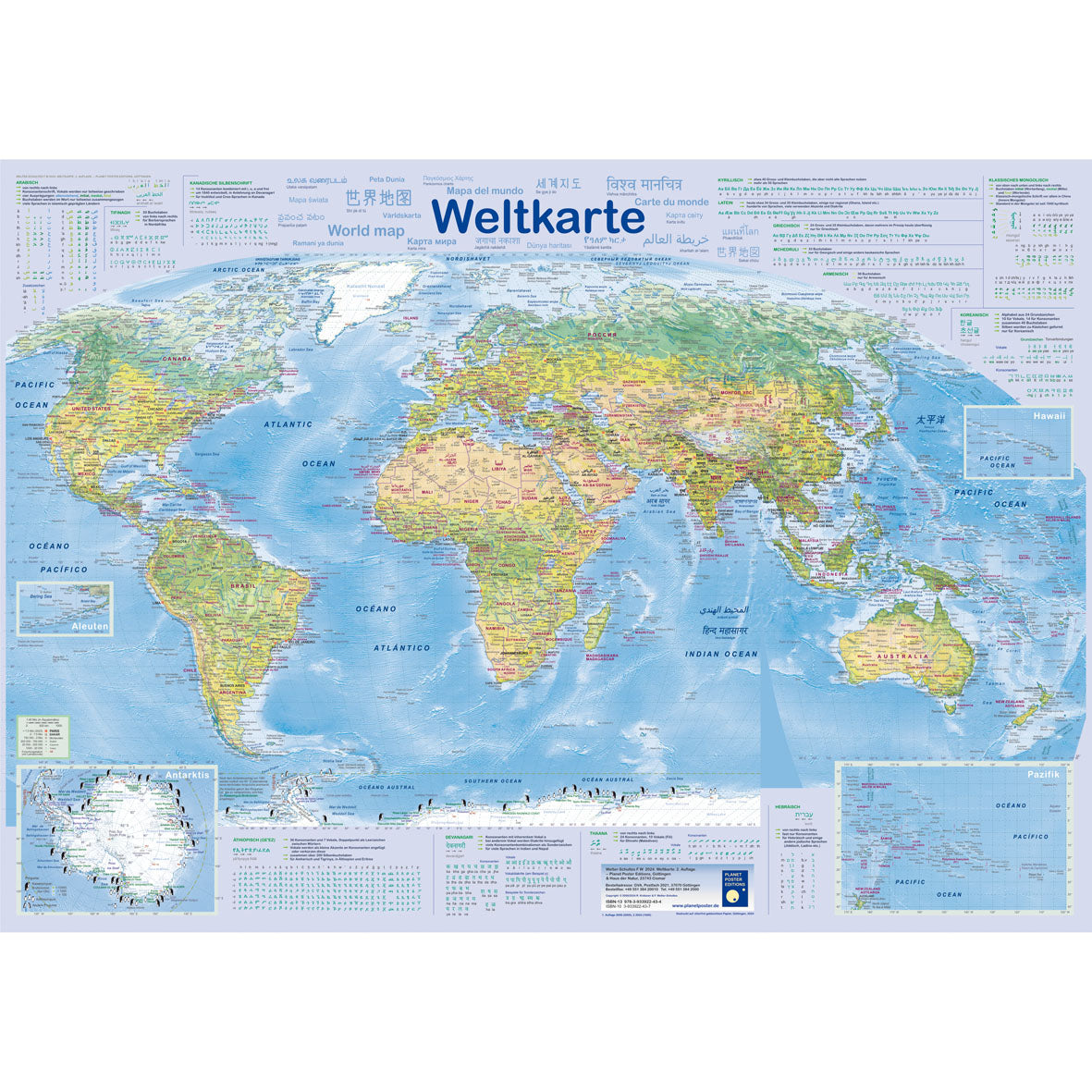 Poster "Weltkarte"