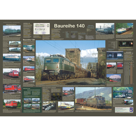 Eisenbahnposter "Baureihe 140"